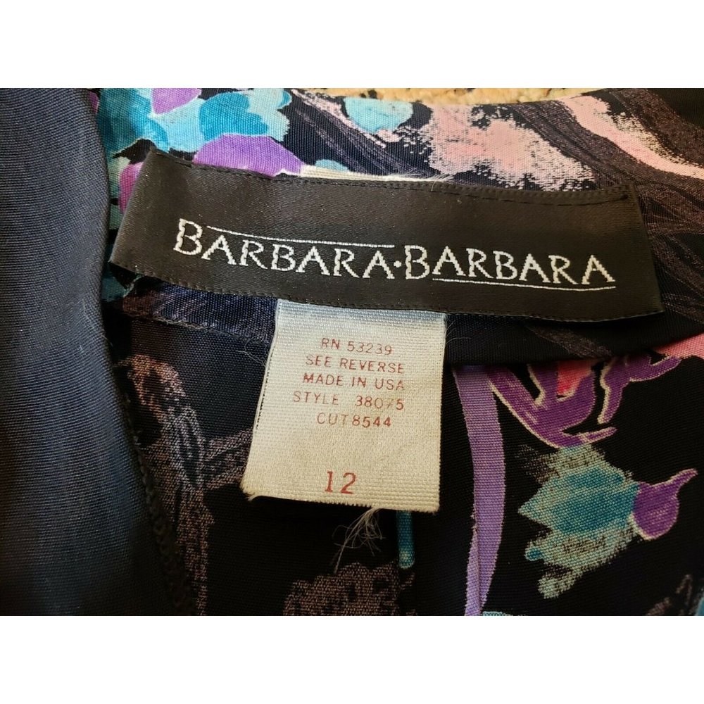 Vintage Black Floral Maxi Dress - Picture 7 of 7